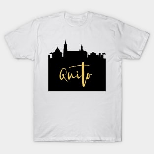 QUITO ECUADOR DESIGNER SILHOUETTE SKYLINE ART T-Shirt